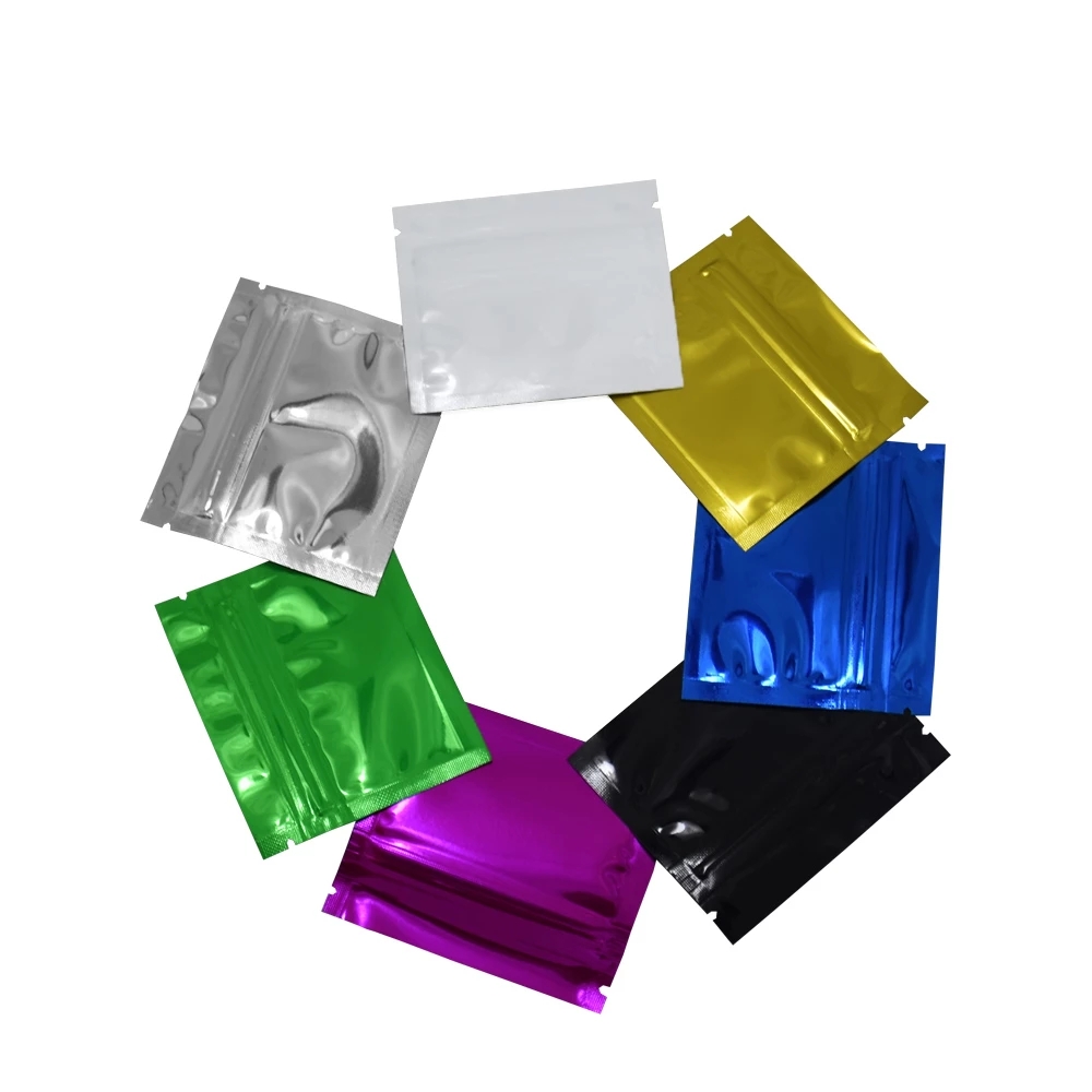 100Pcs ที่มีสีสัน Glossy อลูมิ - Food Storage Ziploc Bags บทวิจารณ์และราคา