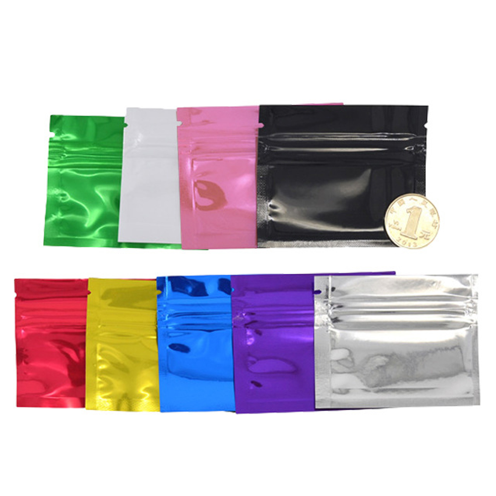 100Pcs ที่มีสีสัน Glossy อลูมิ - Food Storage Ziploc Bags บทวิจารณ์และราคา