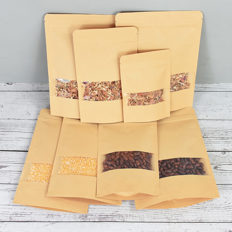 20/50pcs กระดาษคราฟท์ซิปล็อคถุ - Food Storage Ziploc Bags บทวิจารณ์และราคา