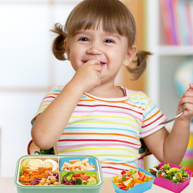 แผ่นกั้นกล่องอาหารกลางวันซิลิโ - Food Storage Dividers บทวิจารณ์และราคา
