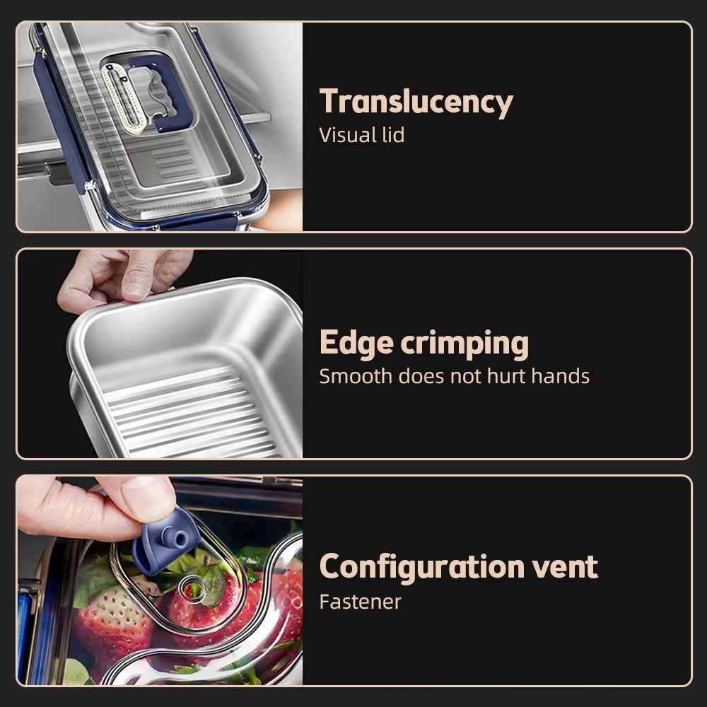 ชุดกล่องเก็บอาหารสแตนเลส 316 ป - Food Storage Containers Xl บทวิจารณ์และราคา