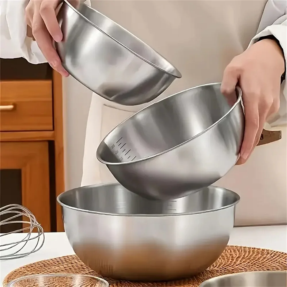 ชุดชามสแตนเลส 1-3 ใบ พร้อมสเกล - Food Storage Large บทวิจารณ์และราคา