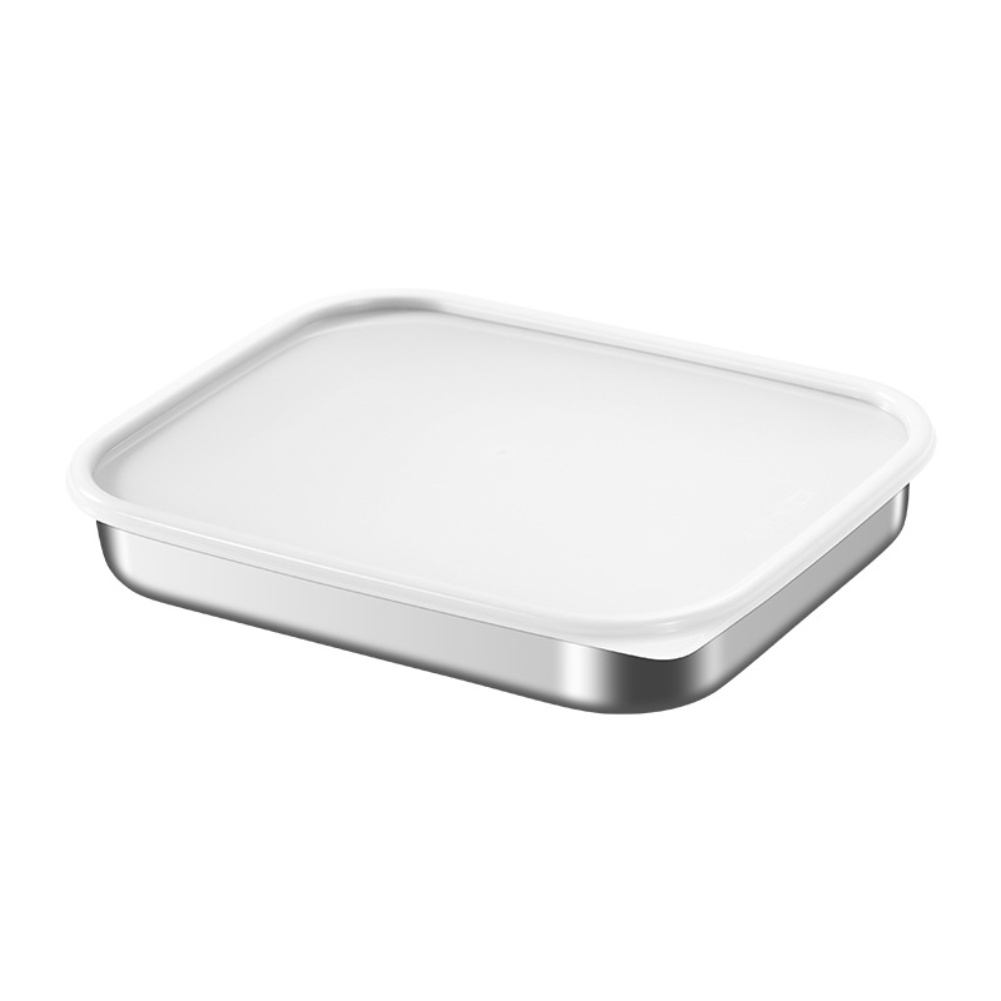 กล่องเก็บอาหารสแตนเลสพร้อมฝาซิ - Food Storage Box Stainless Steel บทวิจารณ์และราคา