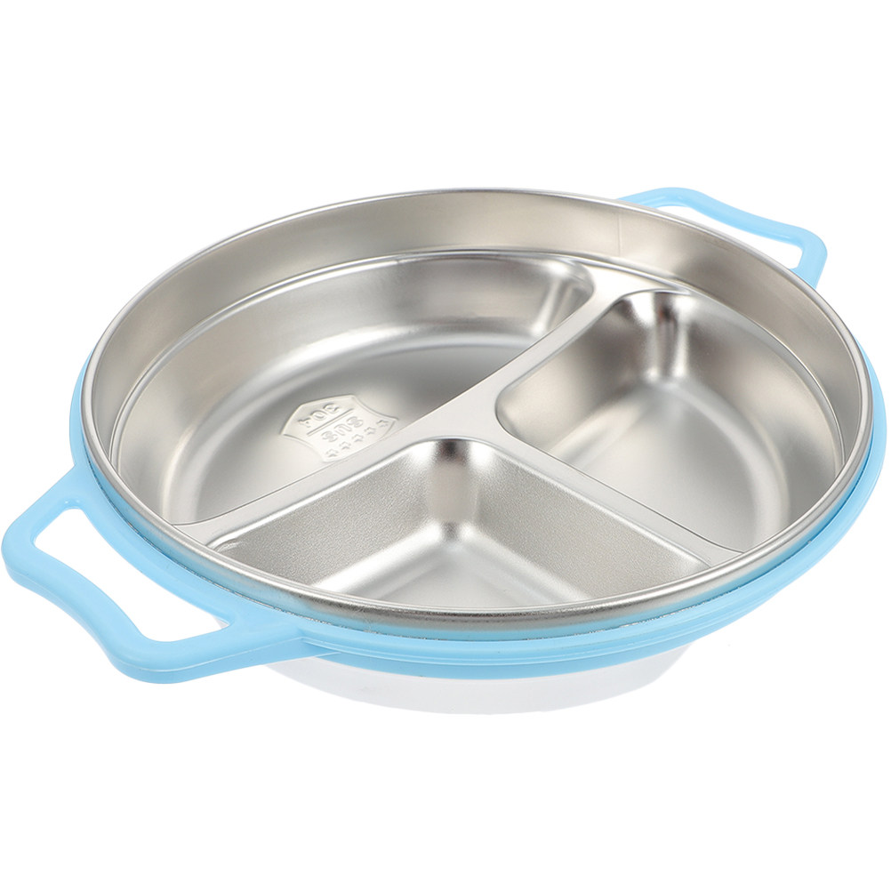 จานแบ่งช่องสแตนเลสสำหรับเด็ก   - Food Storage With Compartments บทวิจารณ์และราคา