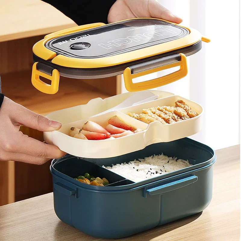 กล่องข้าวสองชั้นแบบร้อน พร้อมช - Food Storage With Compartments บทวิจารณ์และราคา