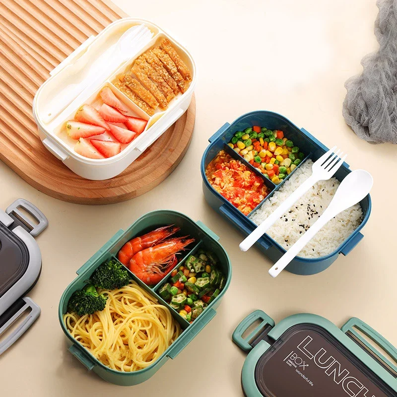 กล่องข้าวสองชั้นแบบร้อน พร้อมช - Food Storage With Compartments บทวิจารณ์และราคา