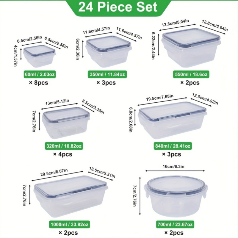 ชุดเก็บอาหารปลอดสาร BPA 48 ชิ้ - Food Storage Meals บทวิจารณ์และราคา