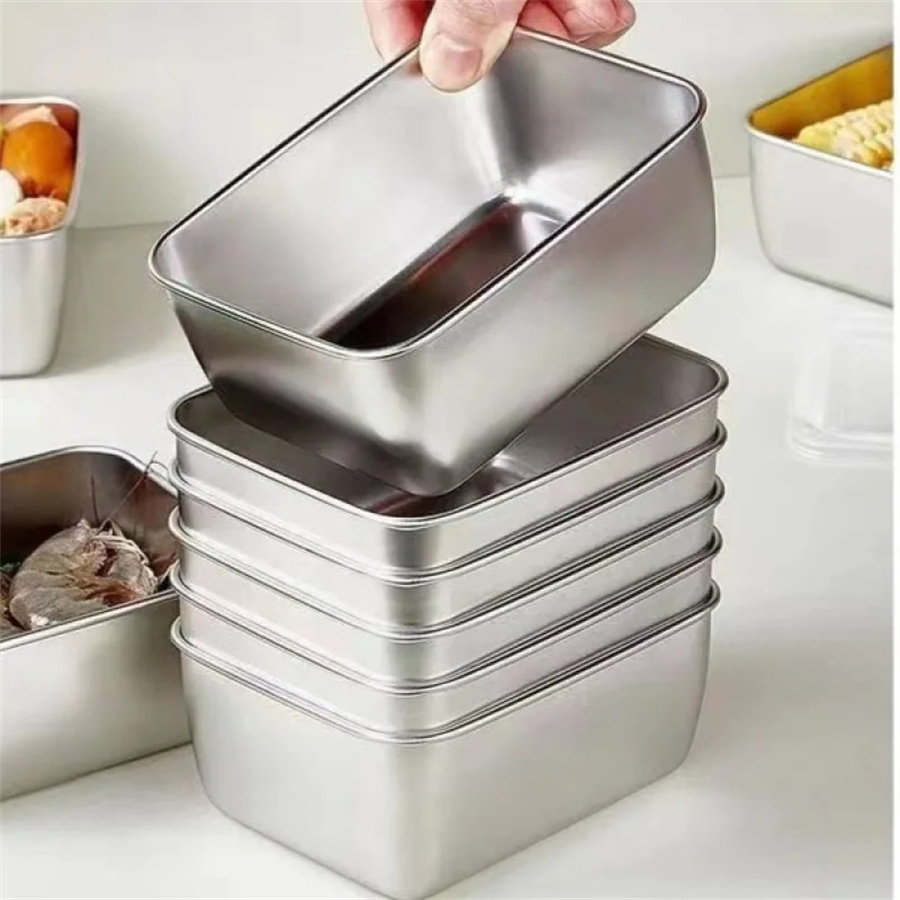 1/3/5pcs สแตนเลสกล่องเก็บอาหาร - Food Storage Plastic Containers With Lids บทวิจารณ์และราคา