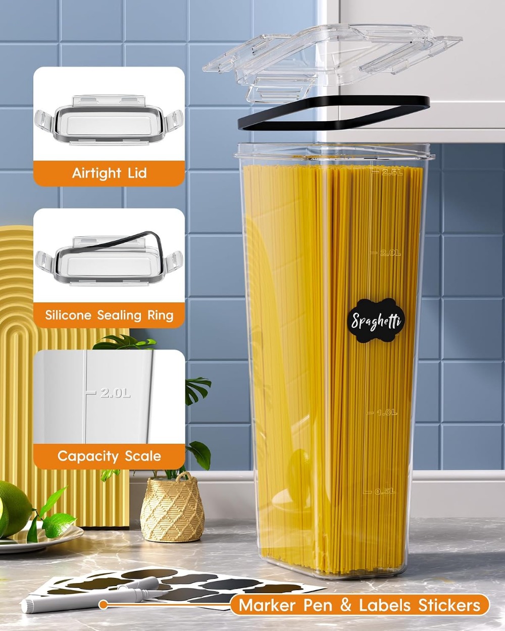 กล่องเก็บอาหารสุญญากาศ 24 ชิ้น - Food Storage Plastic Containers With Lids บทวิจารณ์และราคา
