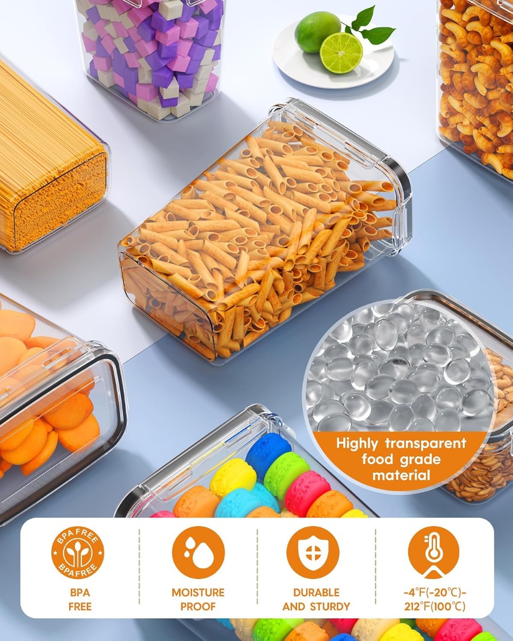 กล่องเก็บอาหารสุญญากาศ 24 ชิ้น - Food Storage Plastic Containers With Lids บทวิจารณ์และราคา
