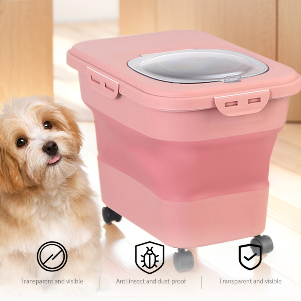 กล่องใส่อาหารแมวแบบพับได้ 20-3 - Food Storage Large บทวิจารณ์และราคา