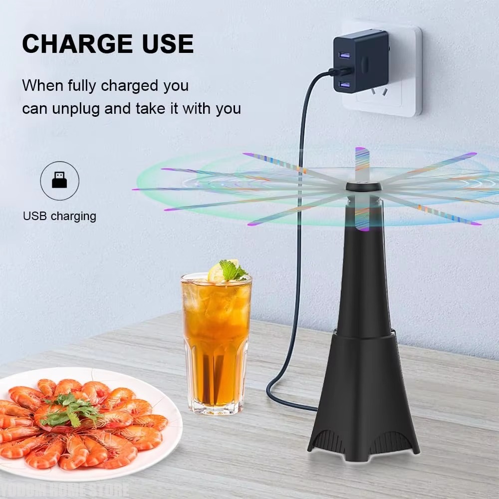 พัดลมไล่แมลงแบบพกพาสำหรับโต๊ะ/ - Food Storage On Table บทวิจารณ์และราคา