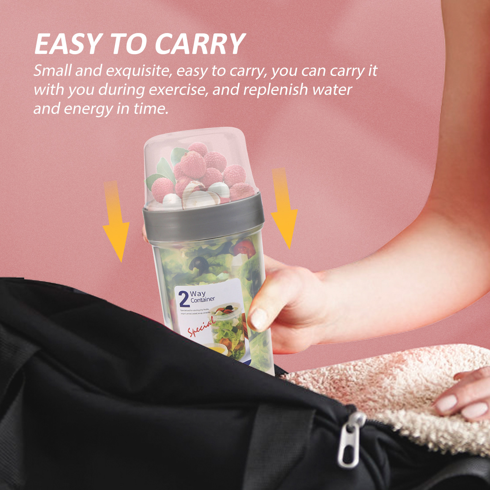 กล่องเก็บอาหารแบบปิดผนึกสองชั้ - Food Storage Large บทวิจารณ์และราคา