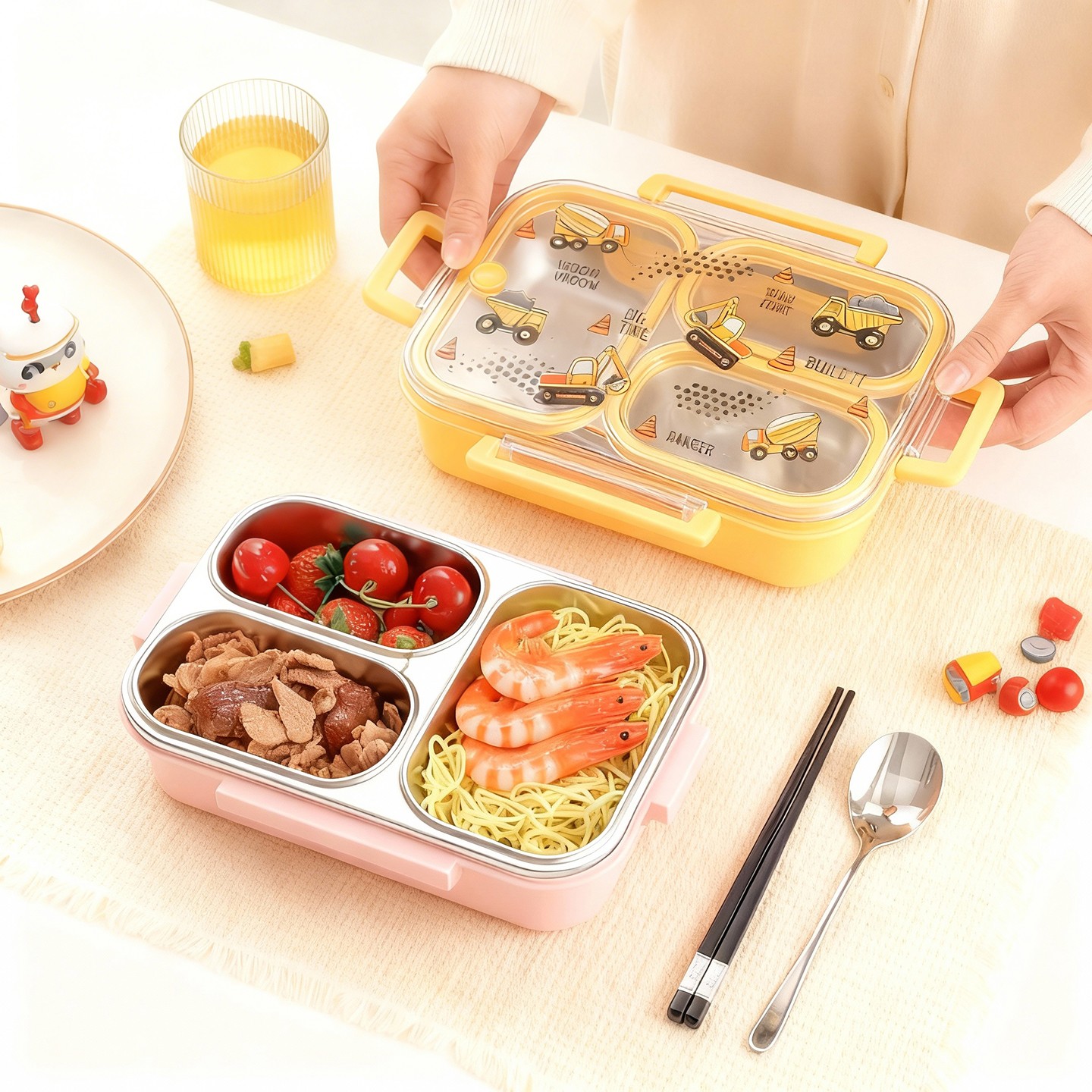 กล่องอาหารกลางวันเด็กขนาดใหญ่ล - Food Storage Dividers บทวิจารณ์และราคา