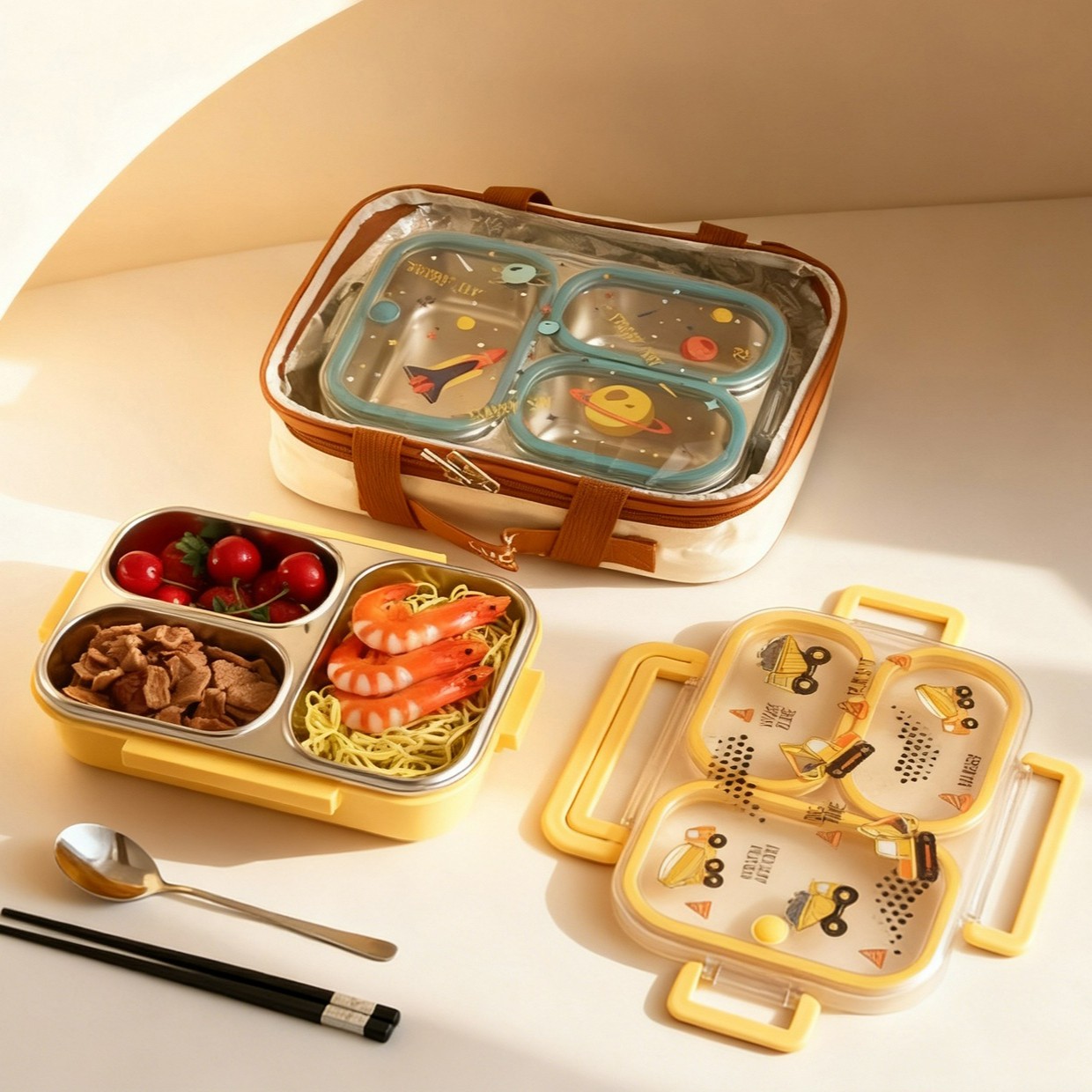 กล่องอาหารกลางวันเด็กขนาดใหญ่ล - Food Storage Dividers บทวิจารณ์และราคา